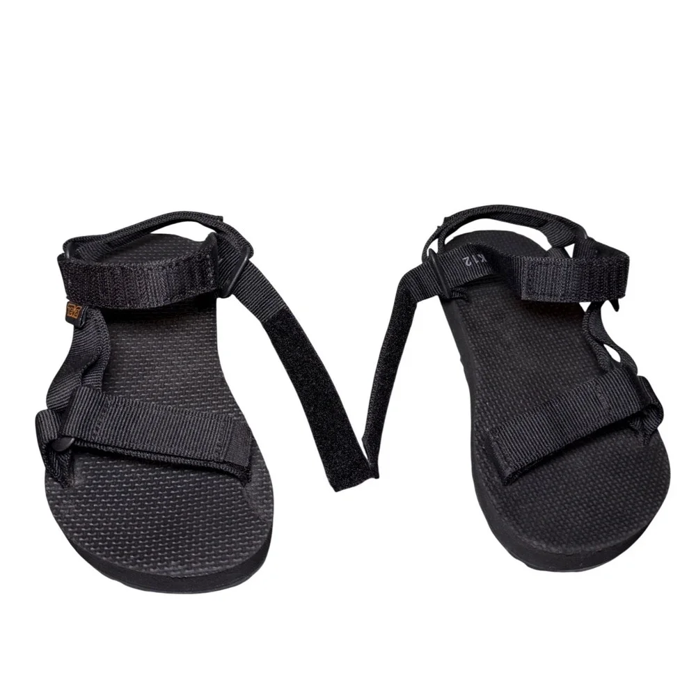 Teva Original Universal Black Sport Sandals Kids Size‎ 12 Neutral Unisex Comfort
